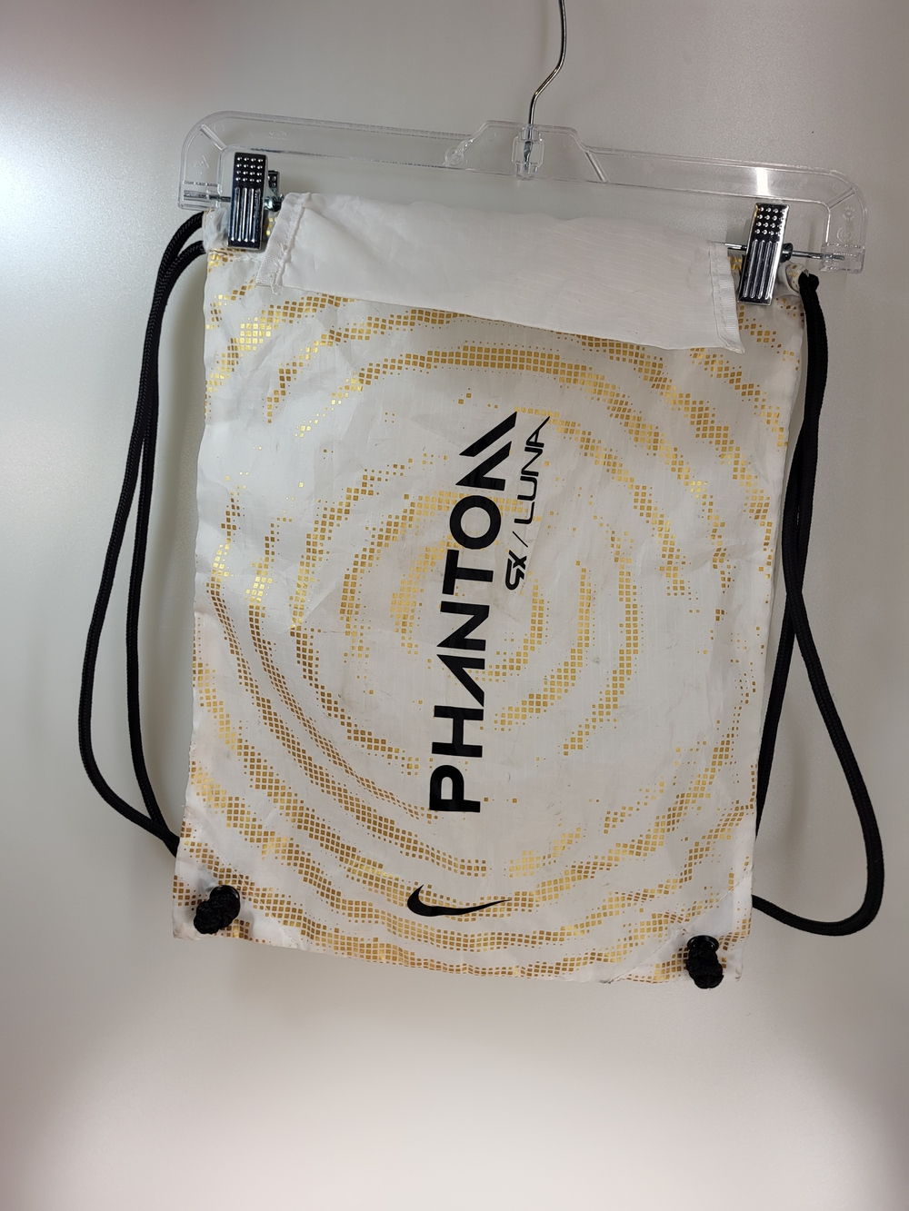Nike Phantom Luna Men’s White & Gold Drawstring Bag